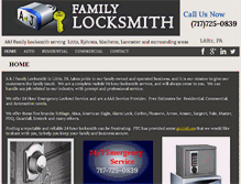 Tablet Screenshot of ajfamilylocksmith.com